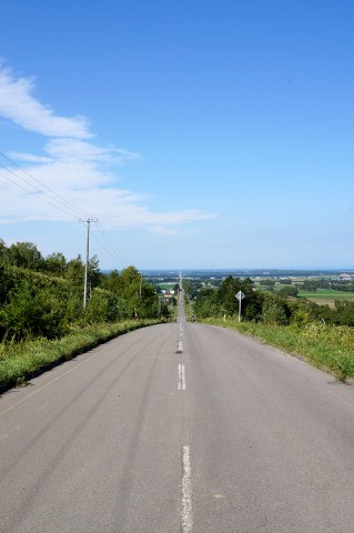 斜里の直線道路1