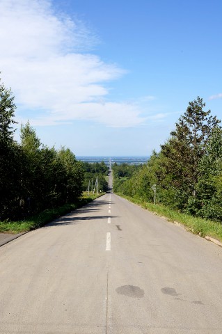 斜里の直線道路2