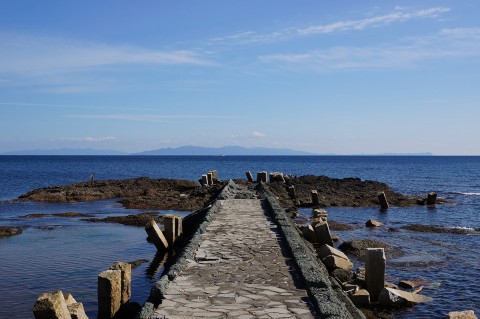 松前の海