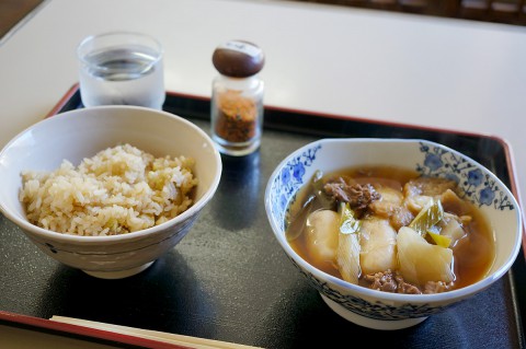 いも煮と栗ご飯